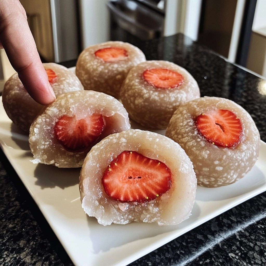Erdbeer-Mochi