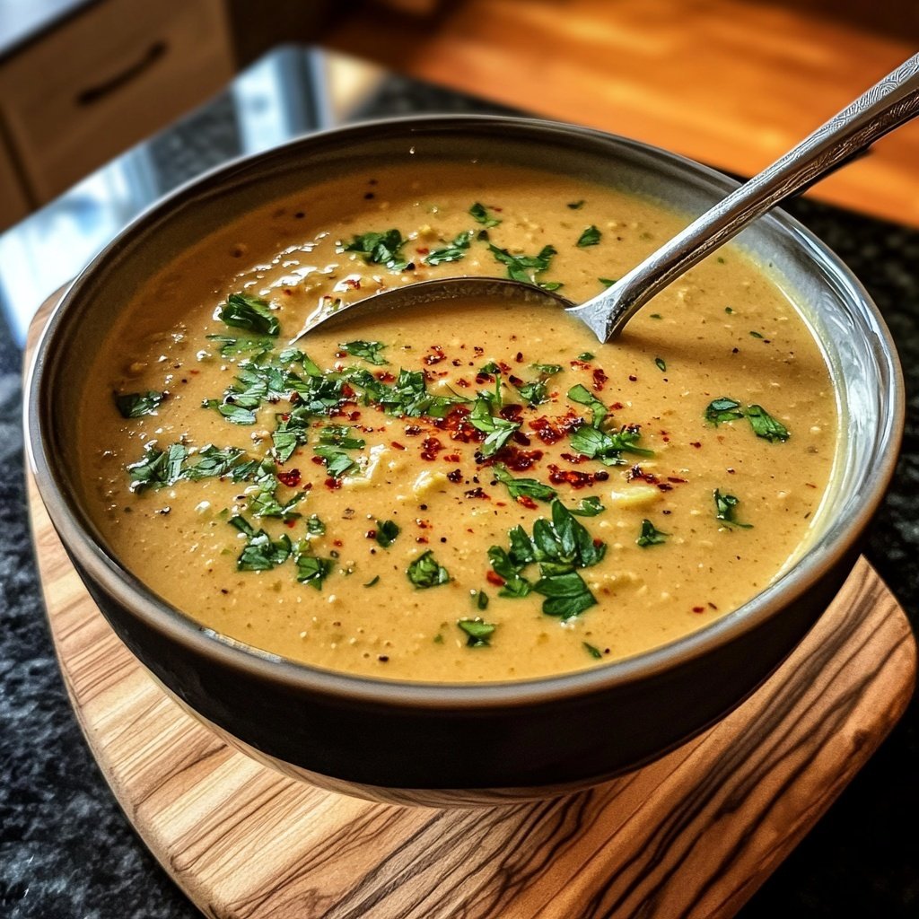 Linsensuppe mit Kokosmilch