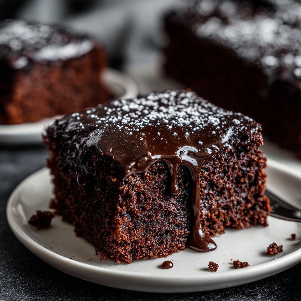 Schokoladiger Blechkuchen extra saftig