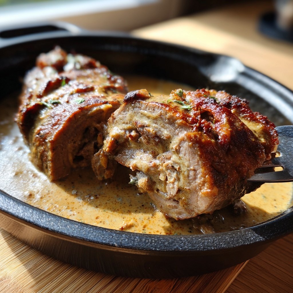 Hausmannskost Rinderrouladen mit Rahmsoße