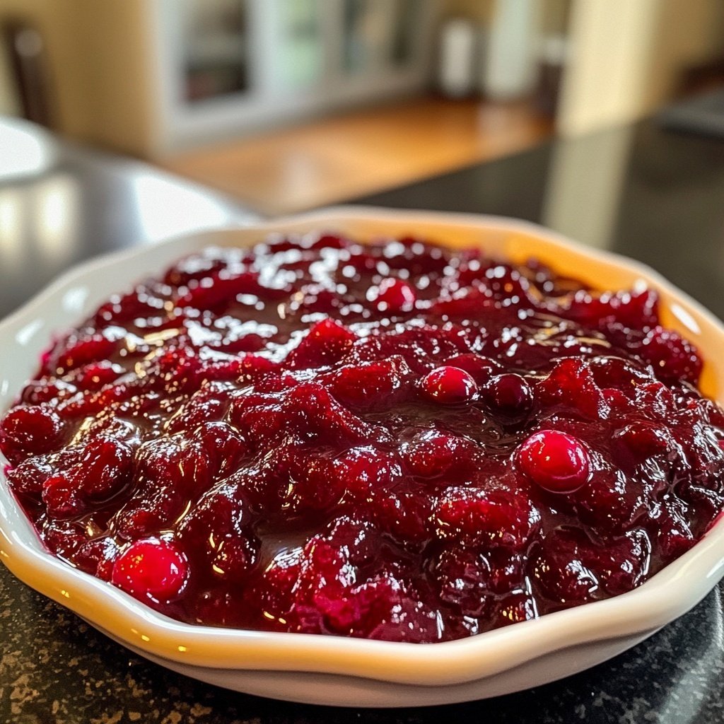 Hausgemachte Orangen-Cranberry-Soße