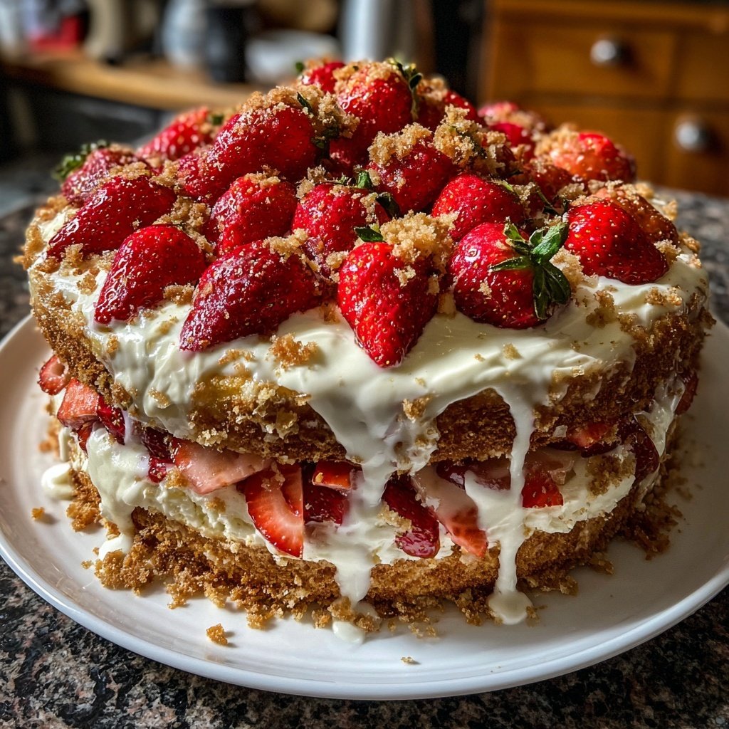 Erdbeerkuchen Mit Sahne
