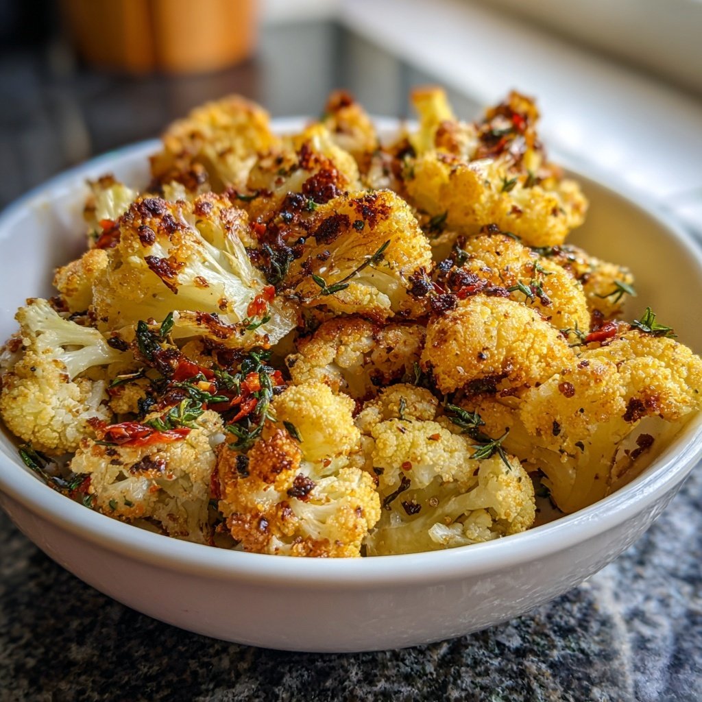 Blumenkohl mit Thymian und Öl