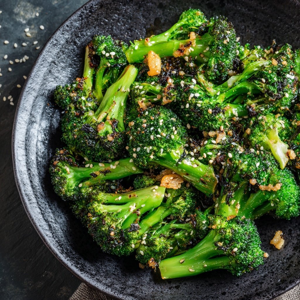 Brokkoli Pfanne Mit Knoblauch