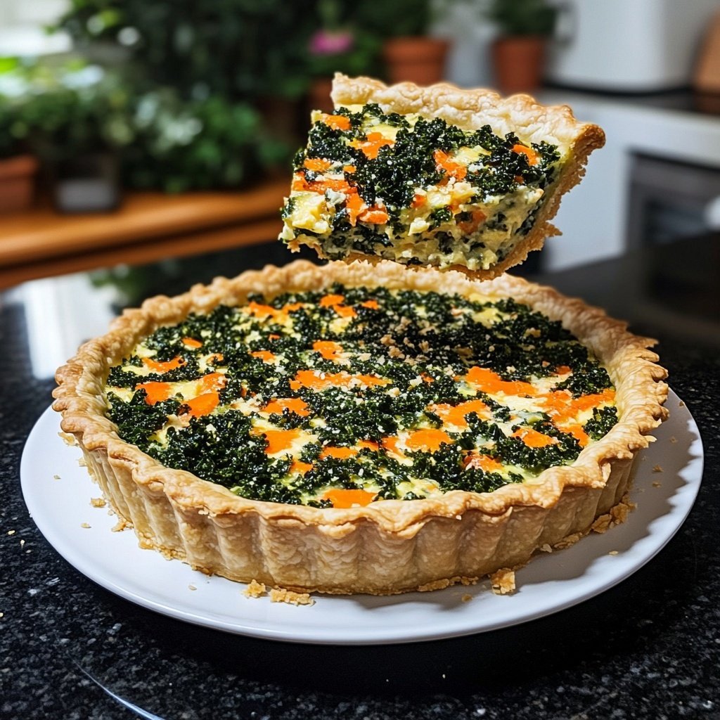 Quiche mit Grünkohl und Möhren